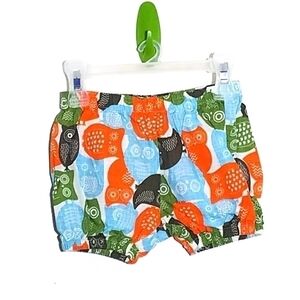 Mud Pie Owl Bubble Shorts 6-9m